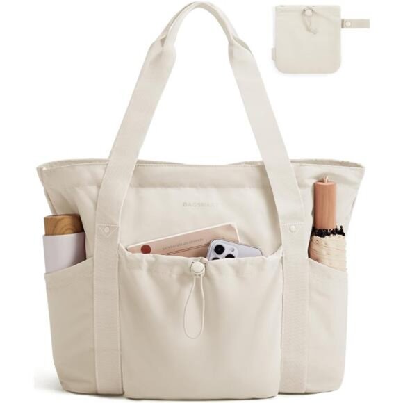 Foldable Tote Bag Large Travel Work Beach Gym Shoulder Bag Lightweight Handbag - Picture 1 of 7